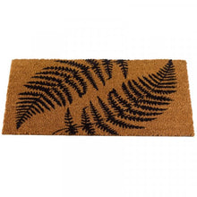 Load image into Gallery viewer, Ferns Decoir Mat 75x45cm | Natural Coir Doormat with Fern Pattern | Slip Resistant