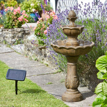 Load image into Gallery viewer, Kingsbury - Hybrid Power - Solar Powered (with battery back-up) Water Feature Fountain