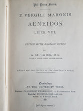 Load image into Gallery viewer, P. Vergili Maronis Aeneidos Liber XIII. Edited with notes by A. Sidgwick 1881 Publius Virgilius Maro and Arthur Sidgwick