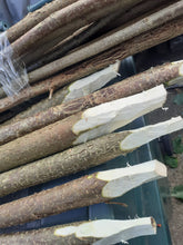 Load image into Gallery viewer, DIY Hazel Hurdle Kit. Includes 10 x 120cm poles and 50cm pointed sails (posts) Make your own hurdle