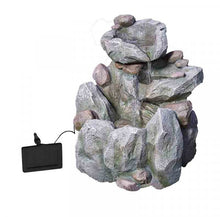 Load image into Gallery viewer, Rock Fall - Solar Powered Water Feature Fountain - No Mains required