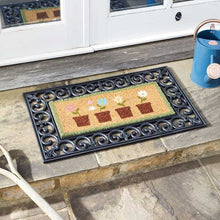 Load image into Gallery viewer, Flower pot pattern - Lots Of Pots 53x23cm - Coir Mat - Doormat insert (INSERT)