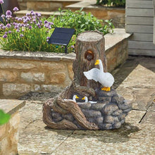 Load image into Gallery viewer, Feather Falls - Hybrid Power - Solar Powered (with battery back-up) Water Feature Fountain