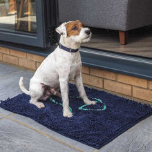 Load image into Gallery viewer, Zoon Noodly Moisture Mat | Navy | 55x80cm | Machine Washable Super Absorbent Pet Mat