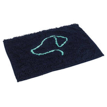 Load image into Gallery viewer, Zoon Noodly Moisture Mat | Navy | 55x80cm | Machine Washable Super Absorbent Pet Mat