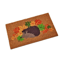 Load image into Gallery viewer, Hedgehog Decoir (Decor) Mat 40cm x60cm - Autumn Doormats Welcome Doormat
