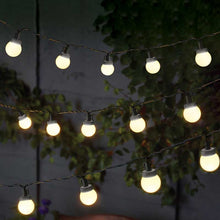 Load image into Gallery viewer, 30-Bulb Festoon String Lights – Solar or Mains, Warm White or Multicolour