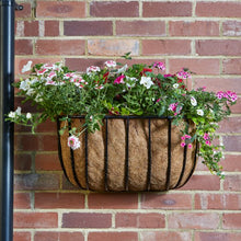 Load image into Gallery viewer, 24" inch 60cm Forge (Deep) Wall Manger - Metal Flower Basket With Coir Liner