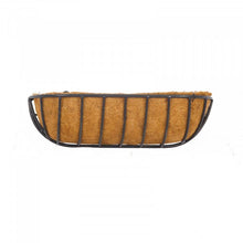 Load image into Gallery viewer, 24" inch 60cm Forge Wall Trough - Metal Flower Basket With Coir Liner