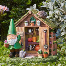 Load image into Gallery viewer, Wilf's Shed - Gnome tool shed - Elvedon Elf, Fairy, Pixie, Gnome Figurines - Part of the Wilf range