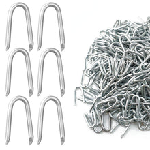 Load image into Gallery viewer, Fence Staple 'U' shaped Nails - Hammer-in Staples for Fencing and Netting - 23mm Long - 50-QTY