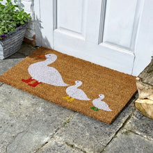 Load image into Gallery viewer, Ducks In Boots Decoir Mat 75x45cm - Patterned doormat Welcome Doormat