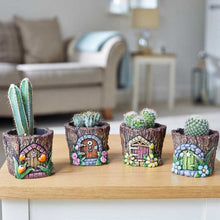 Load image into Gallery viewer, 4x Elvedon Plant pots Pixie, Elves, Fairy Pots 6cm diameter 8cm tall Four pack