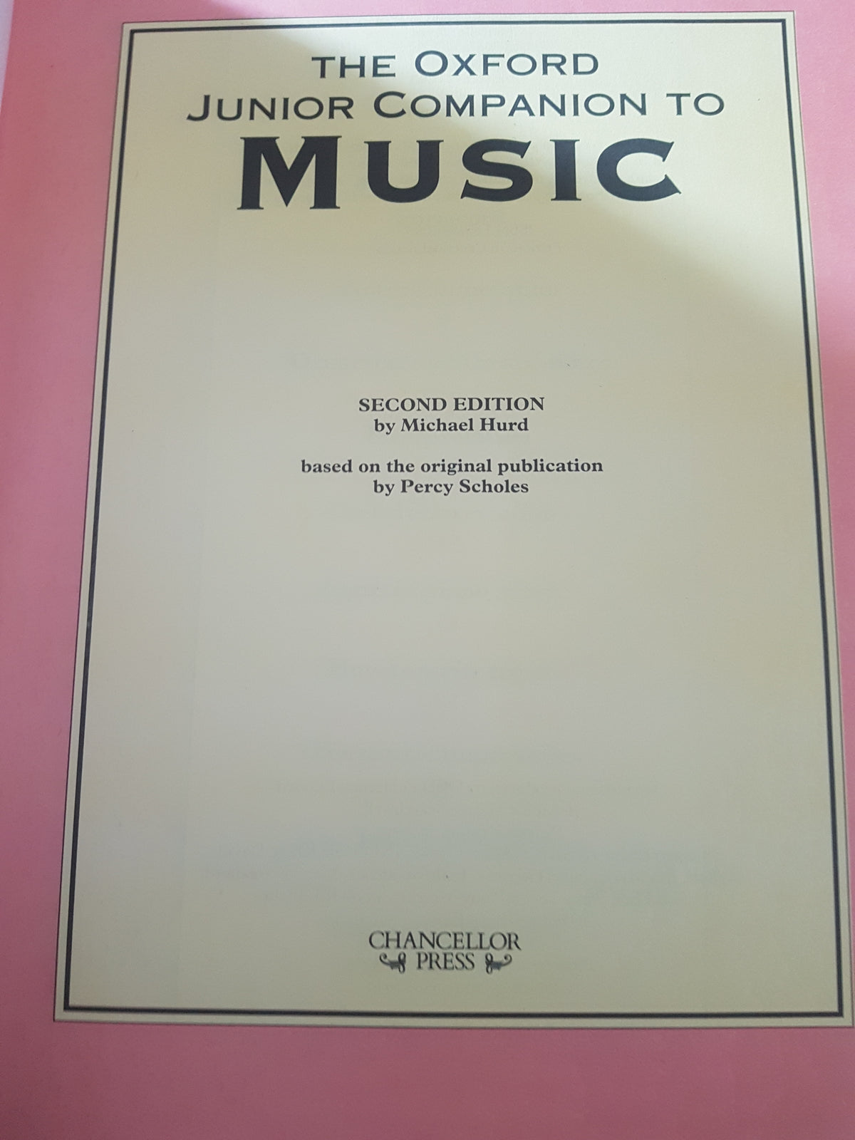 The Oxford Junior Companion to Music Scholes, Percy A.