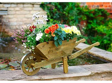 Load image into Gallery viewer, Extra Large Woodland Wheelbarrow Wooden Planter - Garden Ornament - Smart Garden Products