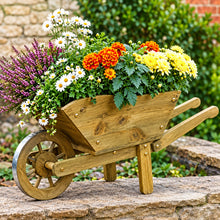 Load image into Gallery viewer, Extra Large Woodland Wheelbarrow Wooden Planter - Garden Ornament - Smart Garden Products