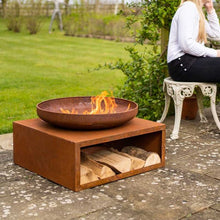 Load image into Gallery viewer, Enjoying the warmth of a fire bowl