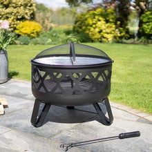 Load image into Gallery viewer, Dana Deep bowl Firepit - Outdoor heating - Havana - Smart Garden - H58cm x W61cm x D61cm - Log wood burner
