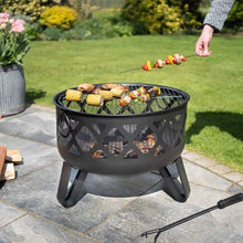 Load image into Gallery viewer, Dana Deep bowl Firepit - Outdoor heating - Havana - Smart Garden - H58cm x W61cm x D61cm - Log wood burner