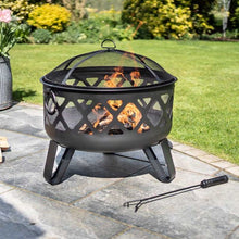 Load image into Gallery viewer, Dana Deep bowl Firepit - Outdoor heating - Havana - Smart Garden - H58cm x W61cm x D61cm - Log wood burner