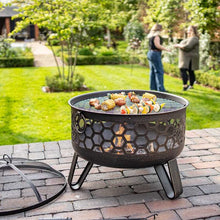 Load image into Gallery viewer, Miel Deep bowl Firepit - Outdoor heating - Havana - Smart Garden - H58cm x W61cm x D61cm - Log wood burner