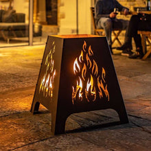 Load image into Gallery viewer, Quadro Fire basket - Outdoor heating - Havana - Smart Garden - H48cm x W40cm x D40cm - Log wood burner