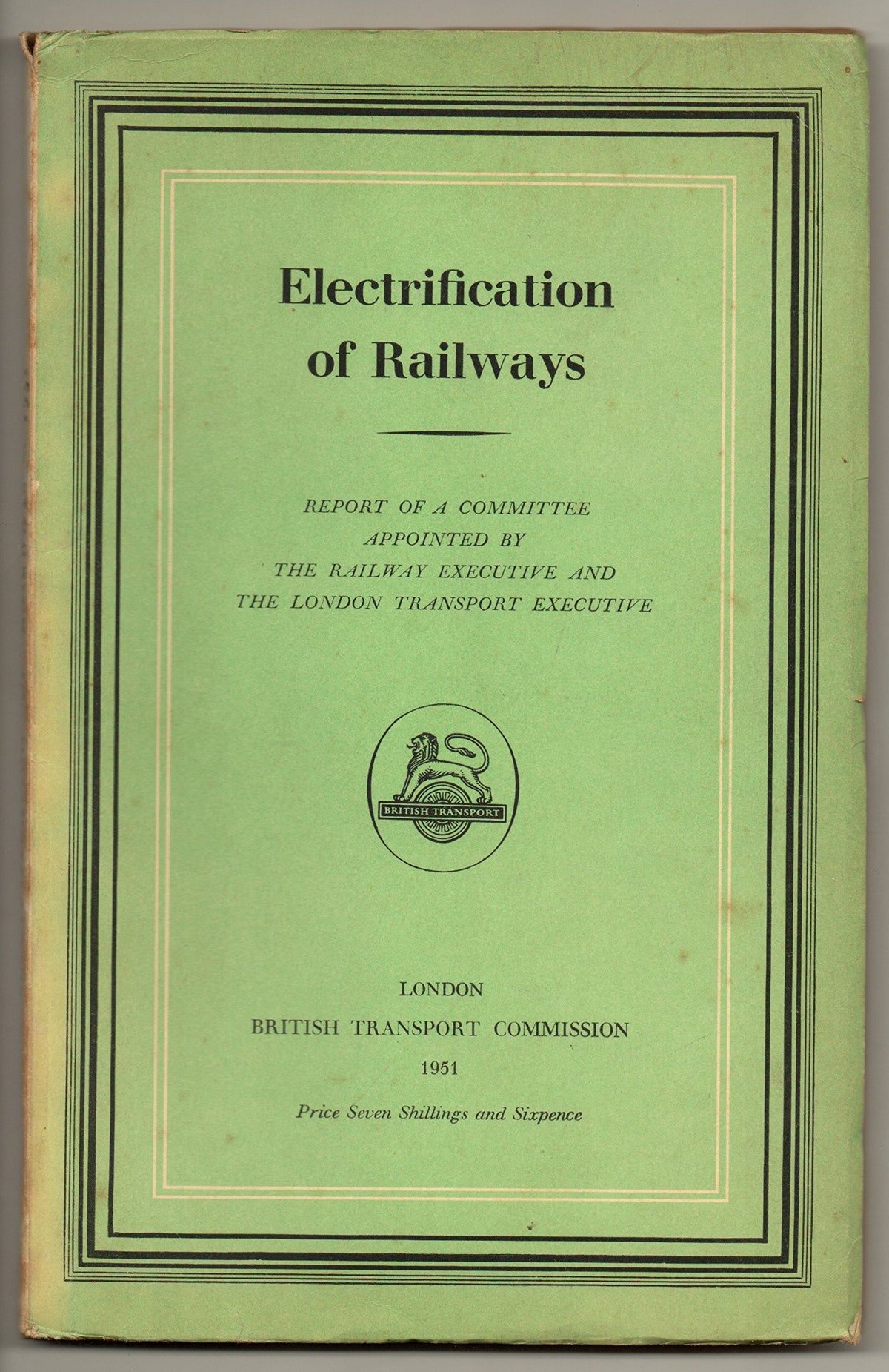 Electrification of railways: Report of a committee British Transport Commission