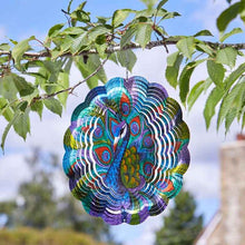 Load image into Gallery viewer, Peacock Spinner - Hanging spinning ornament