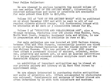 Load image into Gallery viewer, Art of the Ancient World - Paperback (Flexicover) - Jerome M Eisenberg Volume III - Price list and letter