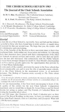 Load image into Gallery viewer, The Choir School Review - 1983 - Paperback