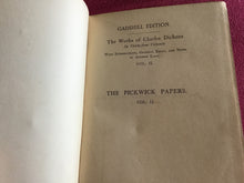 Load image into Gallery viewer, The posthumous papers of the Pickwick Club Both Volumes - Charles Dickens 1899 - Gadshill Edition - Andrew Lang