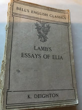 Load image into Gallery viewer, Bell’s English Classics: Lamb’s Essays of Elia – K. Deighton Paperback