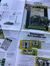 Load image into Gallery viewer, Trix New Items for 1981 Model Railway Catalogue – Minitrix with Die Welt der Eisenbahn Poster