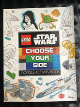 Load image into Gallery viewer, Lego Star Wars choose your side doodle activity book Disney
