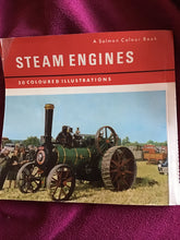 Load image into Gallery viewer, A Salmon Colour Book STEAM ENGINES 50 COLOURED ILLUSTRATIONS