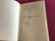 Load image into Gallery viewer, The posthumous papers of the Pickwick Club Both Volumes - Charles Dickens 1899 - Gadshill Edition - Andrew Lang