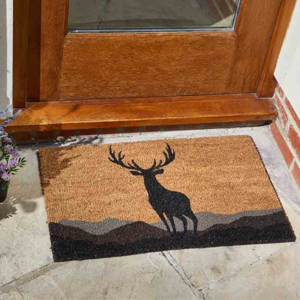 Monarch Decoir Mat 75x45cm - Doormat with Pattern - Stag