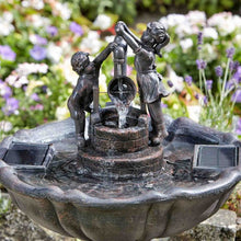 Load image into Gallery viewer, Tipping Pail Fountain - Solar Powered Water Feature Fountain - No Mains required
