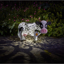 Load image into Gallery viewer, Solar Silhouette Daisy Cow - Smart Solar light

