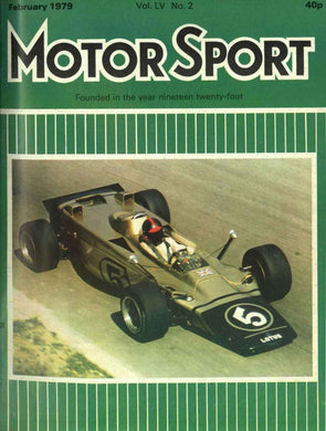 Motor Sport February 1979 [Paperback] Motor Sport