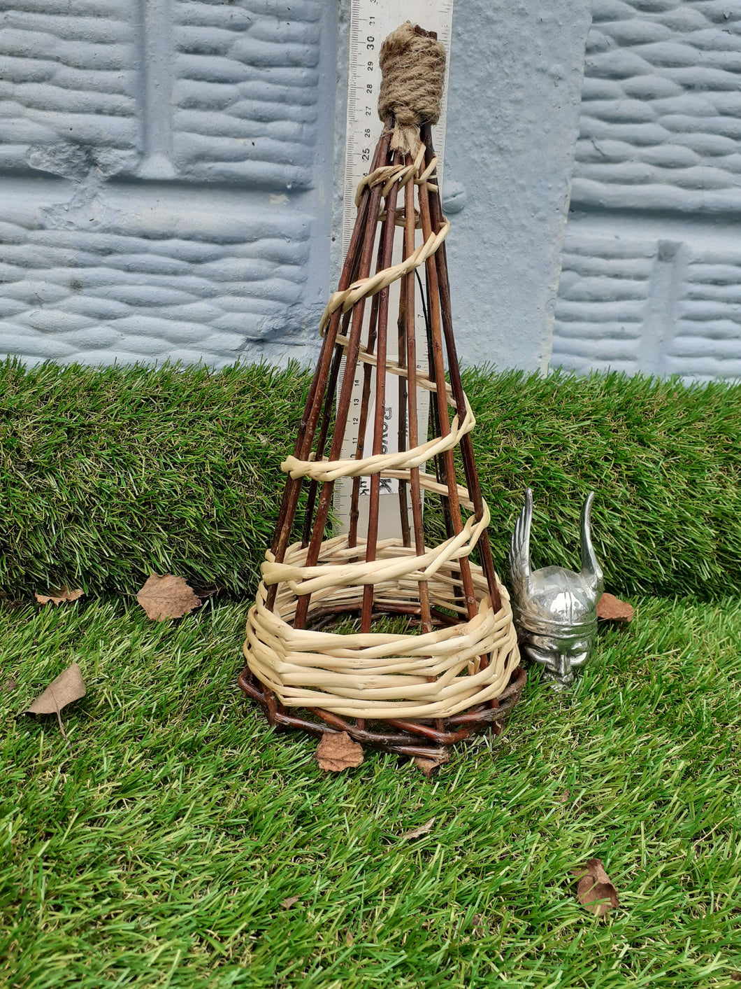 Willow mini 28cm obelisk cone ideal to support pot plants and ground fruits.