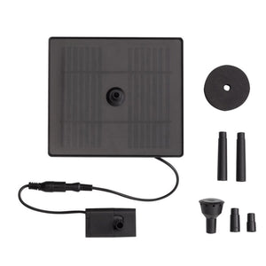 1.1w Panel Integrated Solar Kit for one and two Tier Birdbath Fountains  - Replacement, modify or make your own water feature