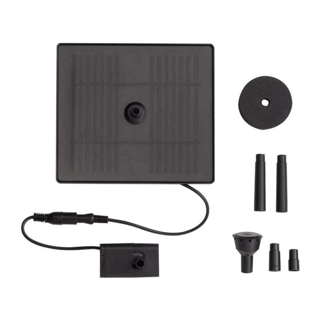 1.1w Panel Integrated Solar Kit for one and two Tier Birdbath Fountains  - Replacement, modify or make your own water feature