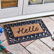 Load image into Gallery viewer, Hello 23x53cm Welcoming Doormat - Coir Mat - Doormat insert (INSERT ONLY)
