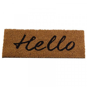 Hello 23x53cm Welcoming Doormat - Coir Mat - Doormat insert (INSERT ONLY)