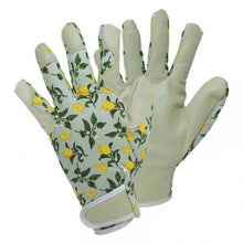 Load image into Gallery viewer, Sicilian Lemon Smart Gardeners Medium size 8 Leather thorn resistant gloves
