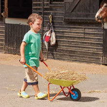 Load image into Gallery viewer, Children&#39;s Gardening Kit - Includes - Wheelbarrow, Watering Can, Tool Belt and Dust Pan with Brush - Kids gardening package

