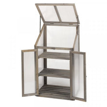 Load image into Gallery viewer, Timber GroZone, Grey, FSC 1 - Wood framed cloche coldframe 100cm x 57cm x 41cm
