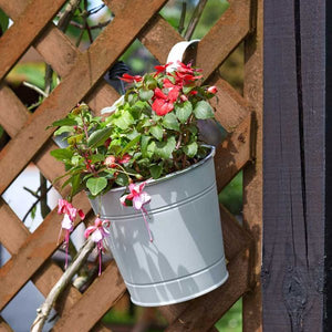 15.5 - 6in Fence & Balcony Hanging Pot - Ivory