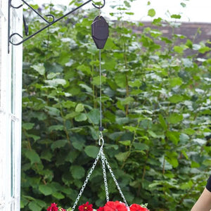 Easy-Ups Hook (Spring balancer) for hanging baskets - Access hanging baskets easier.